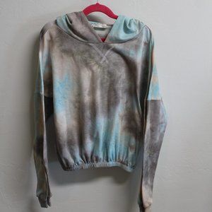 Alter'd State Tie Dyed Cropped Hoodie Size XS